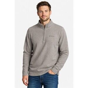 Columbia Men's Brown Hart Mountain II Quarter Zip Size Large Pullover Gorpcore